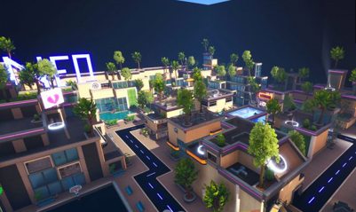 NEO TOWN.Aujourd'hui nous vous présentons une toute nouvelle map de combat entre amis et rivaux pour prouver votre niveau. Combattez-vous à arme égal et sans construction dans un magnifque décor de ville moderne et futuriste. le code :    4199-9933-1281 